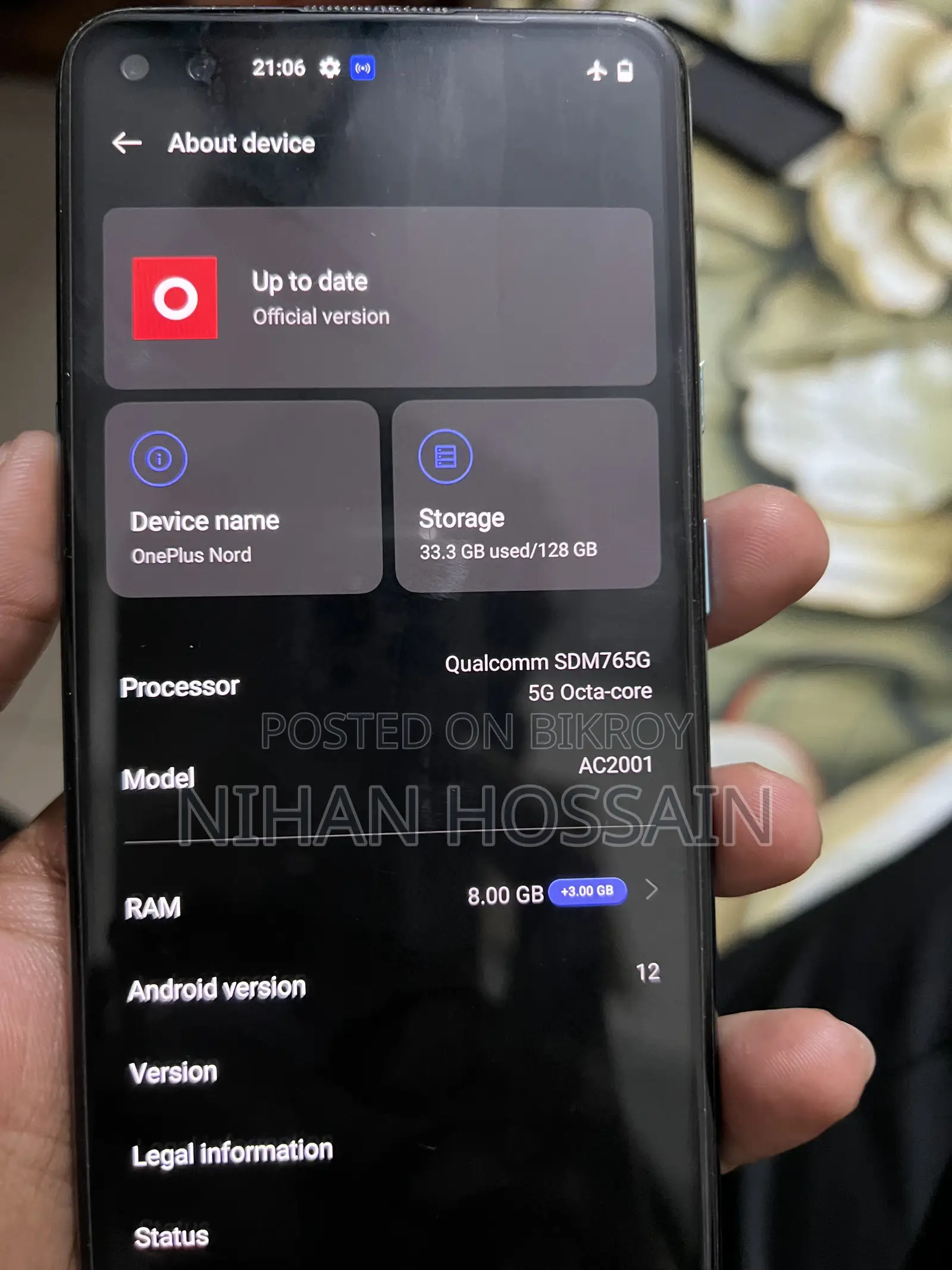 New OnePlus Nord 5 256 GB Blue