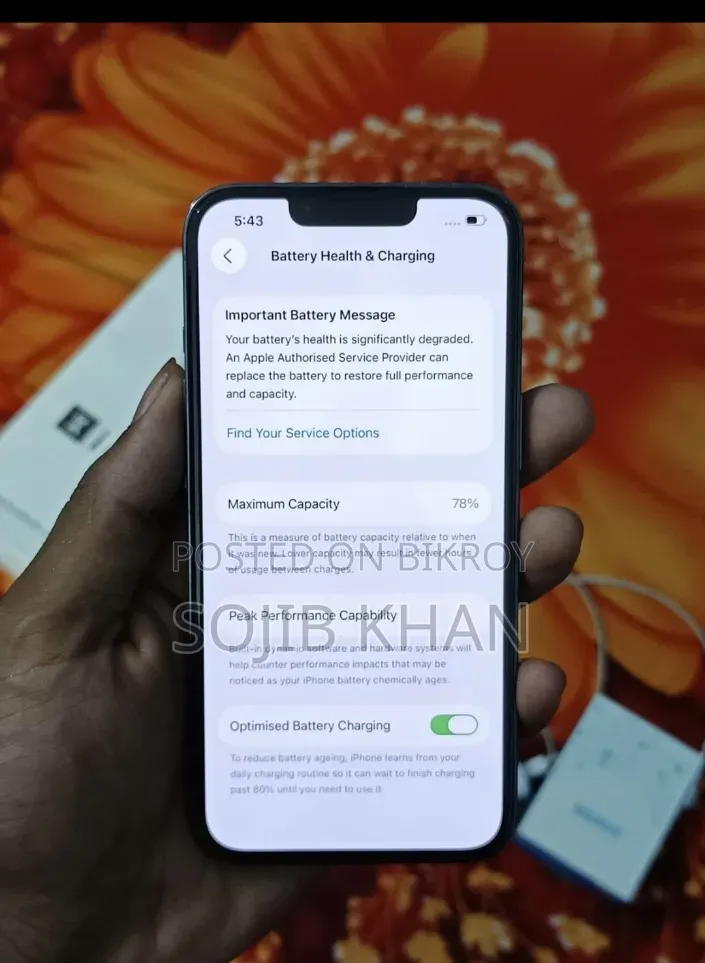 অ্যাপল আইফোন ১৩ প্রো ২৫৬ জিবি ধূসর