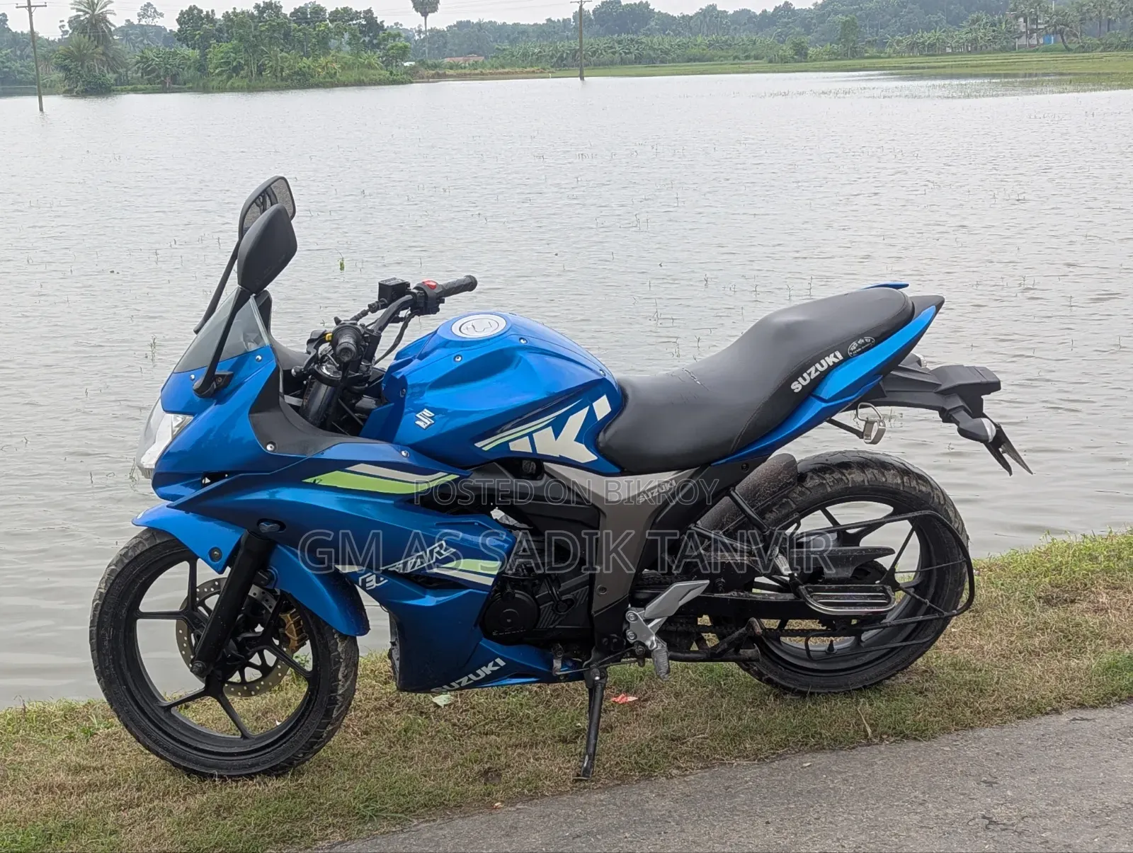 New Suzuki Gixxer Monotone 2023 Blue