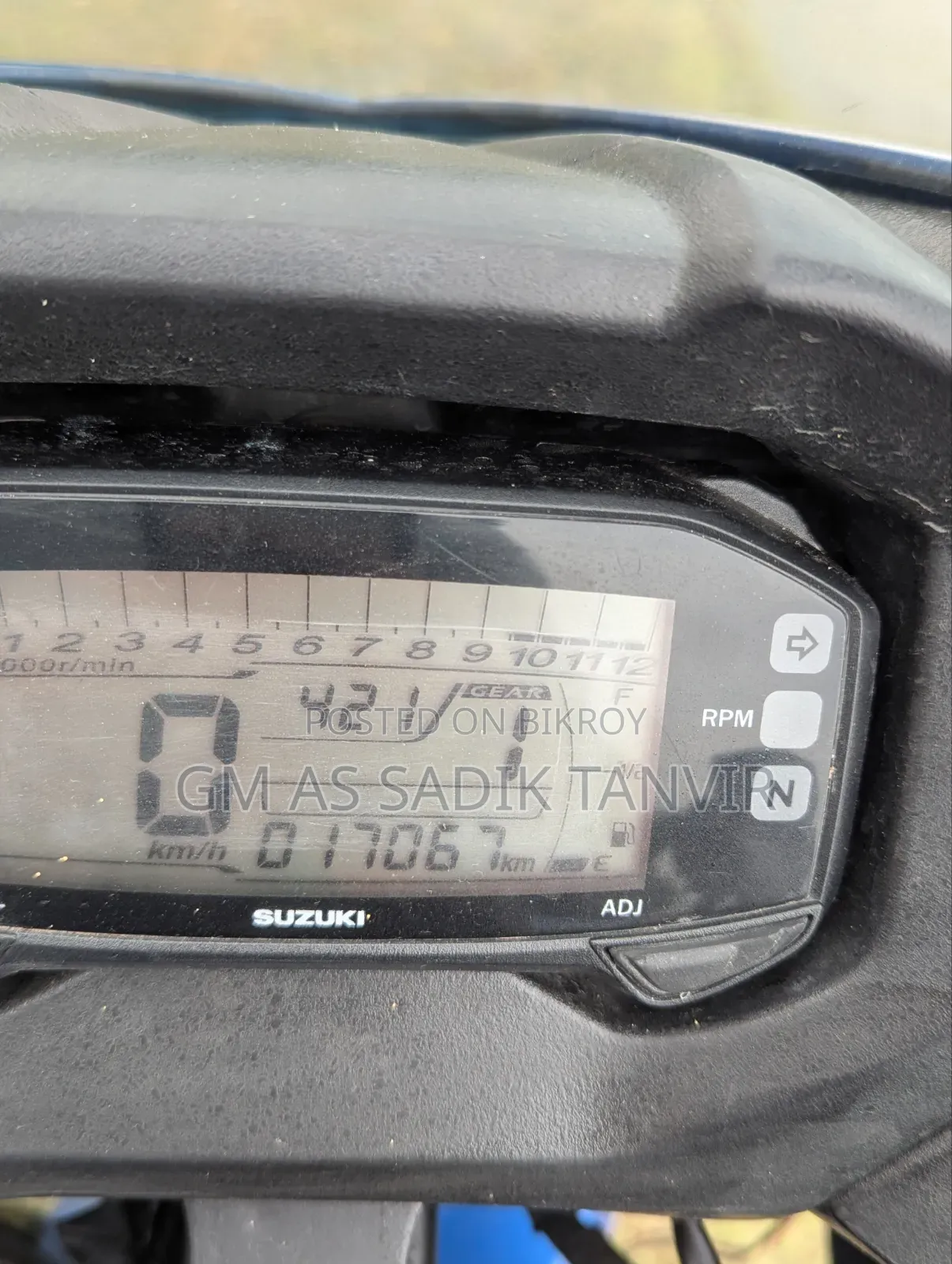New Suzuki Gixxer Monotone 2023 Blue