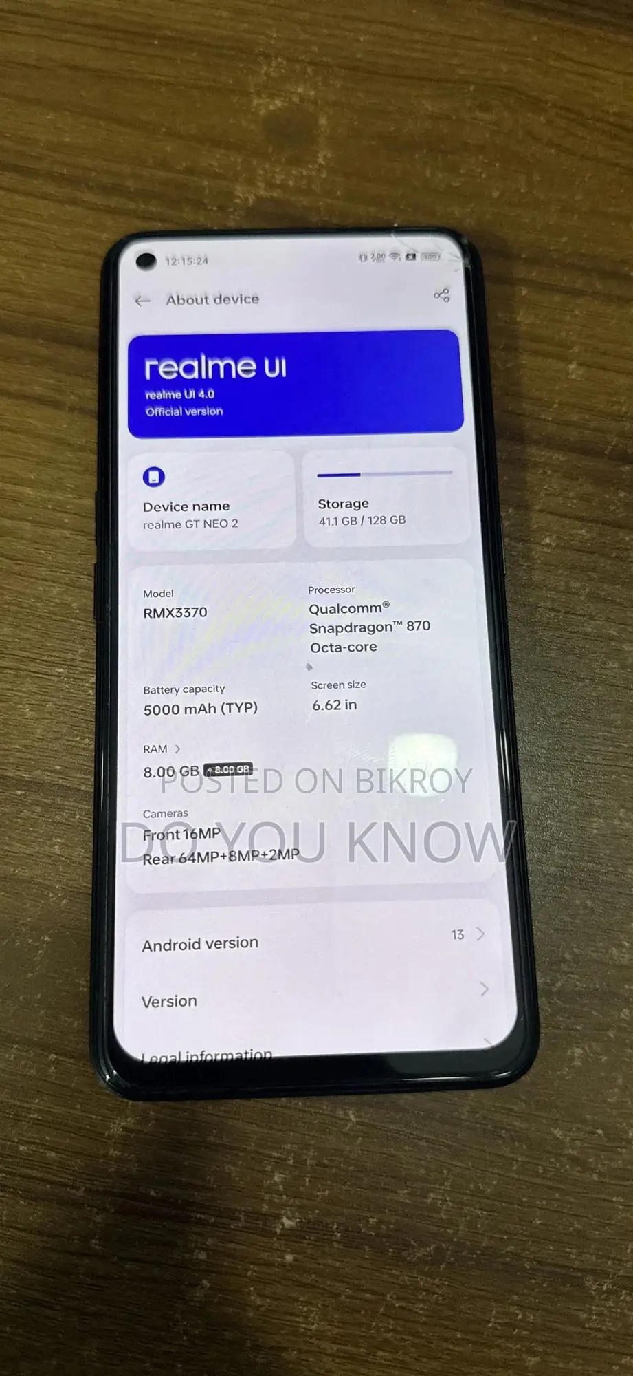 Realme GT Neo2 128 GB Green