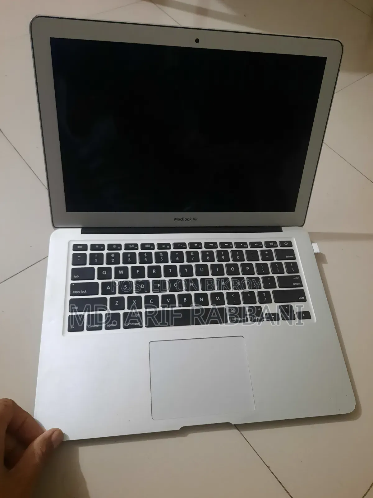 ল্যাপটপ অ্যাপল ম্যাকবুক এয়ার 4GB ইন্টেল কোর i5 HDD+SSD 128GB