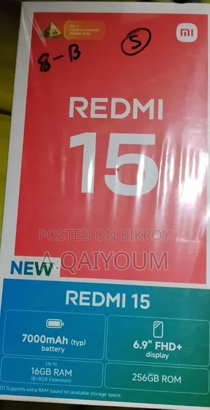 Xiaomi Redmi 15 256 GB Black