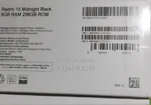 Xiaomi Redmi 15 256 GB Black