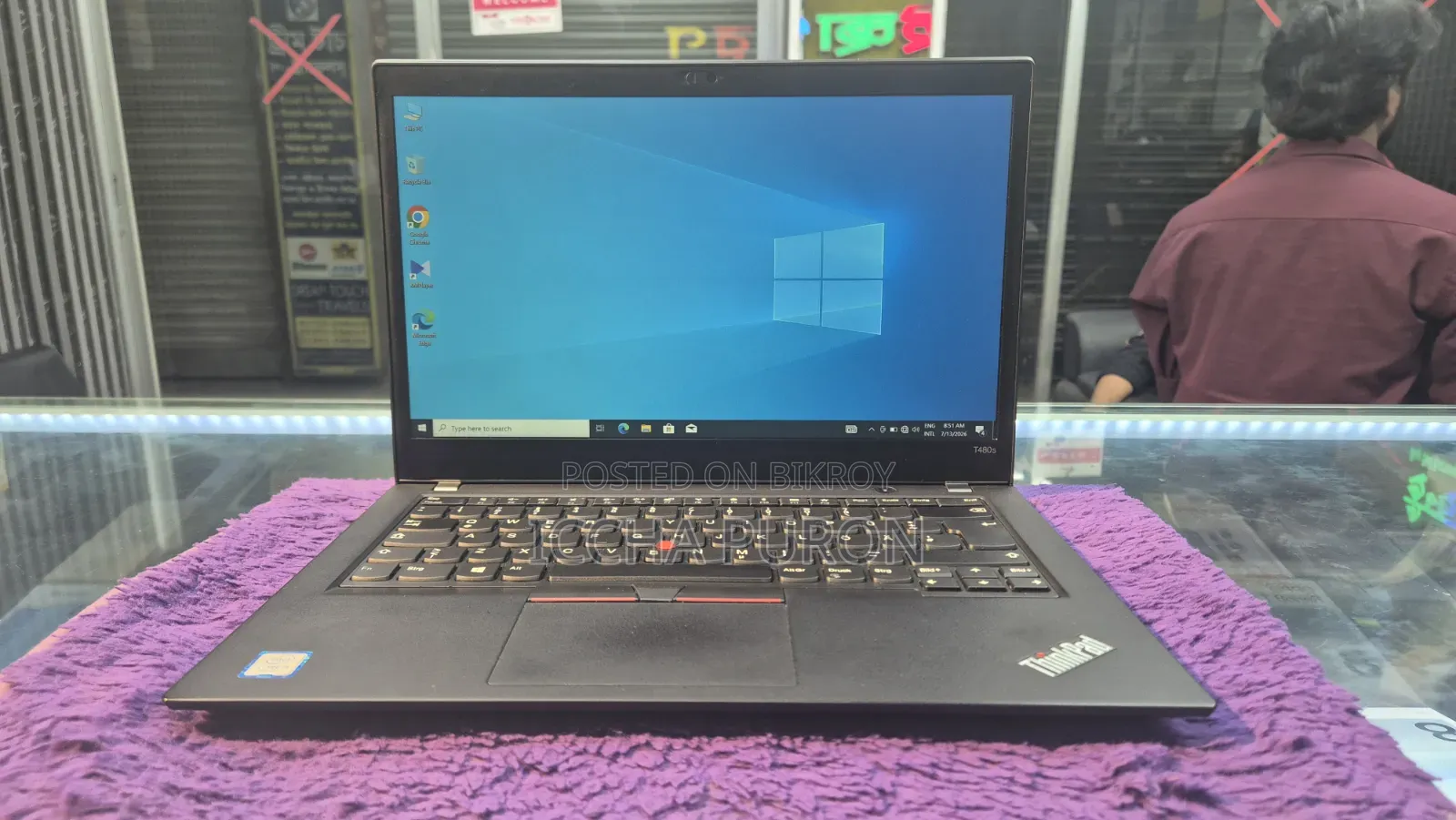 New Laptop Lenovo ThinkPad T490s 8GB Intel Core I5 SSD 256GB