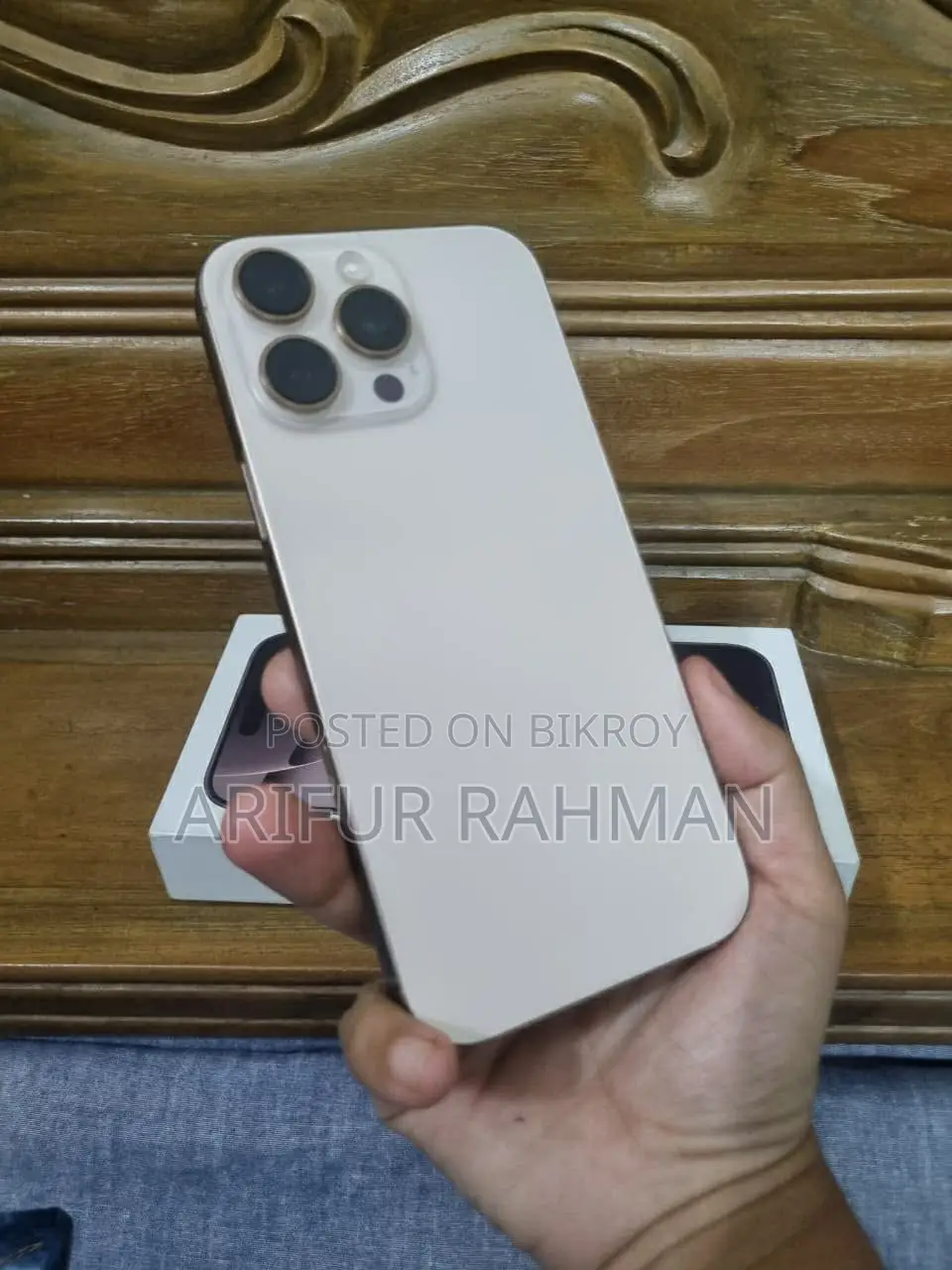 অ্যাপল আইফোন ১৬ প্রো ম্যাক্স ২৫৬ জিবি রোজ গোল্ড