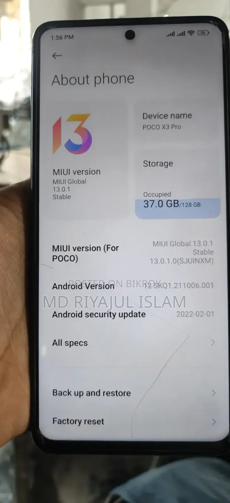 Xiaomi Poco X3 Pro 128 GB Blue