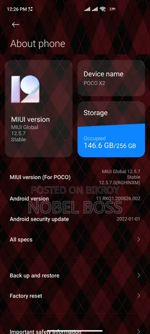 Xiaomi Pocophone X2 256 GB Red