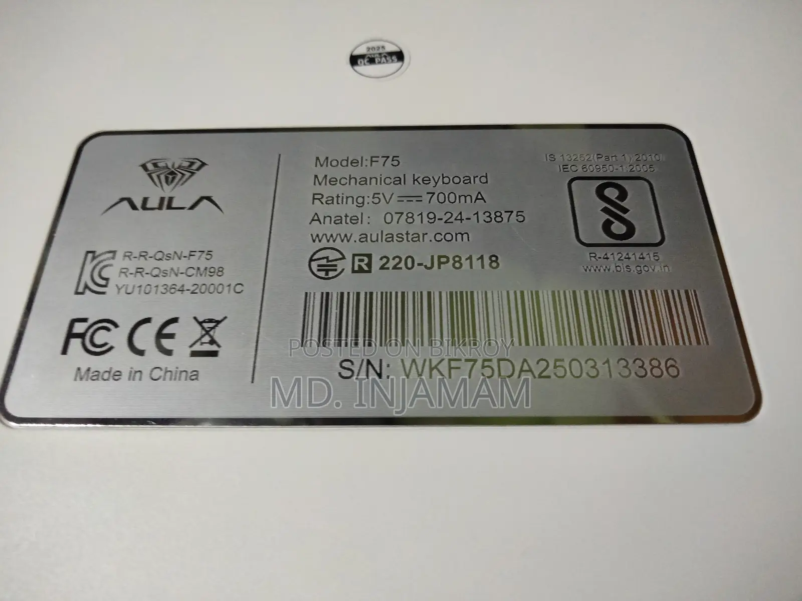 AULA F75 Wireless Mechanical Keyboard
