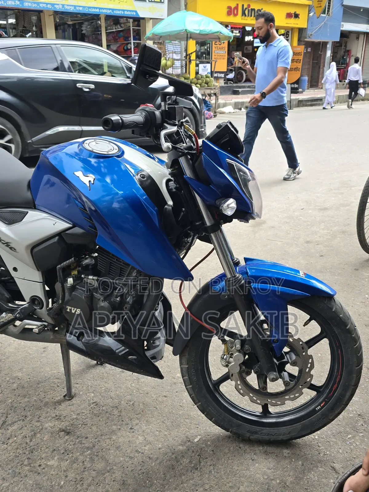 TVS Apache RTR 160 4V 2019 Blue