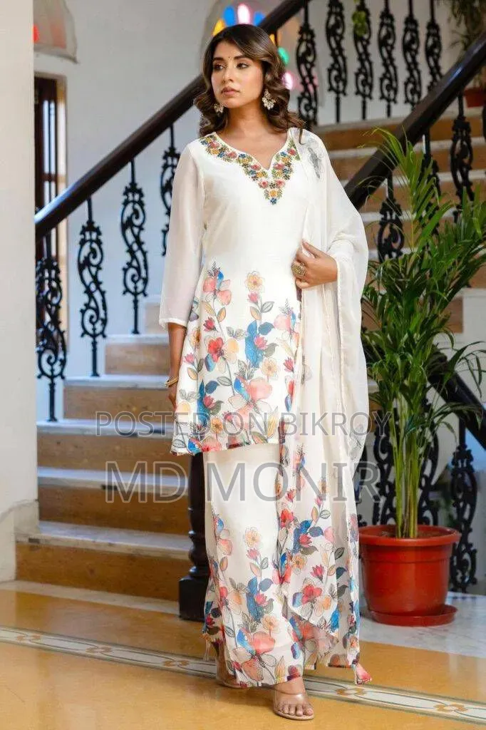 New Fashionable Georgette Western Three-Piece