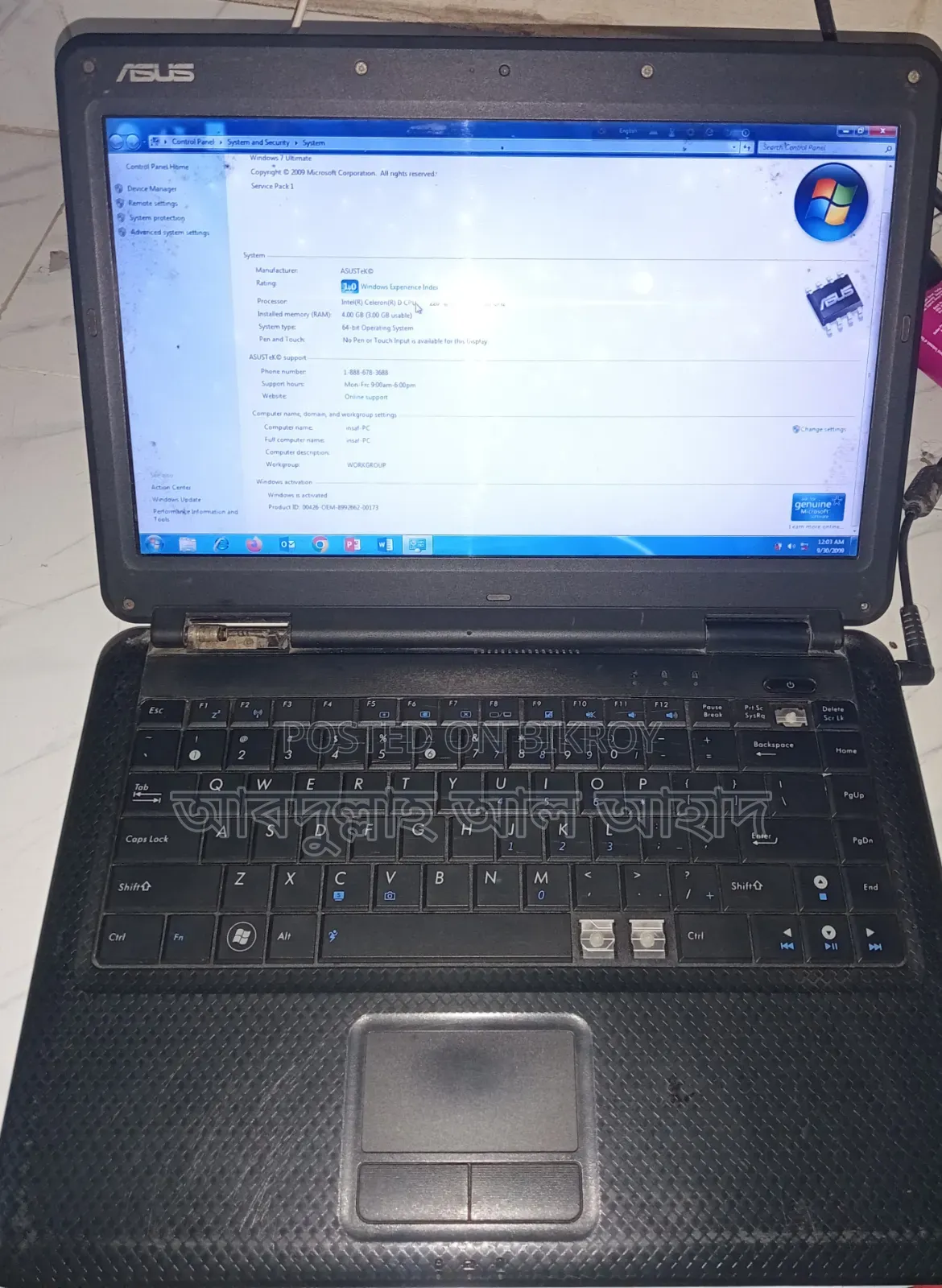 Laptop ASUS A42F 4GB Intel Celeron SSD 128GB