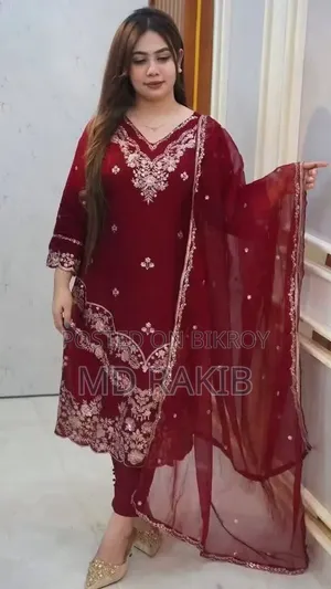 এমব্রয়ডারি থ্রি পিস