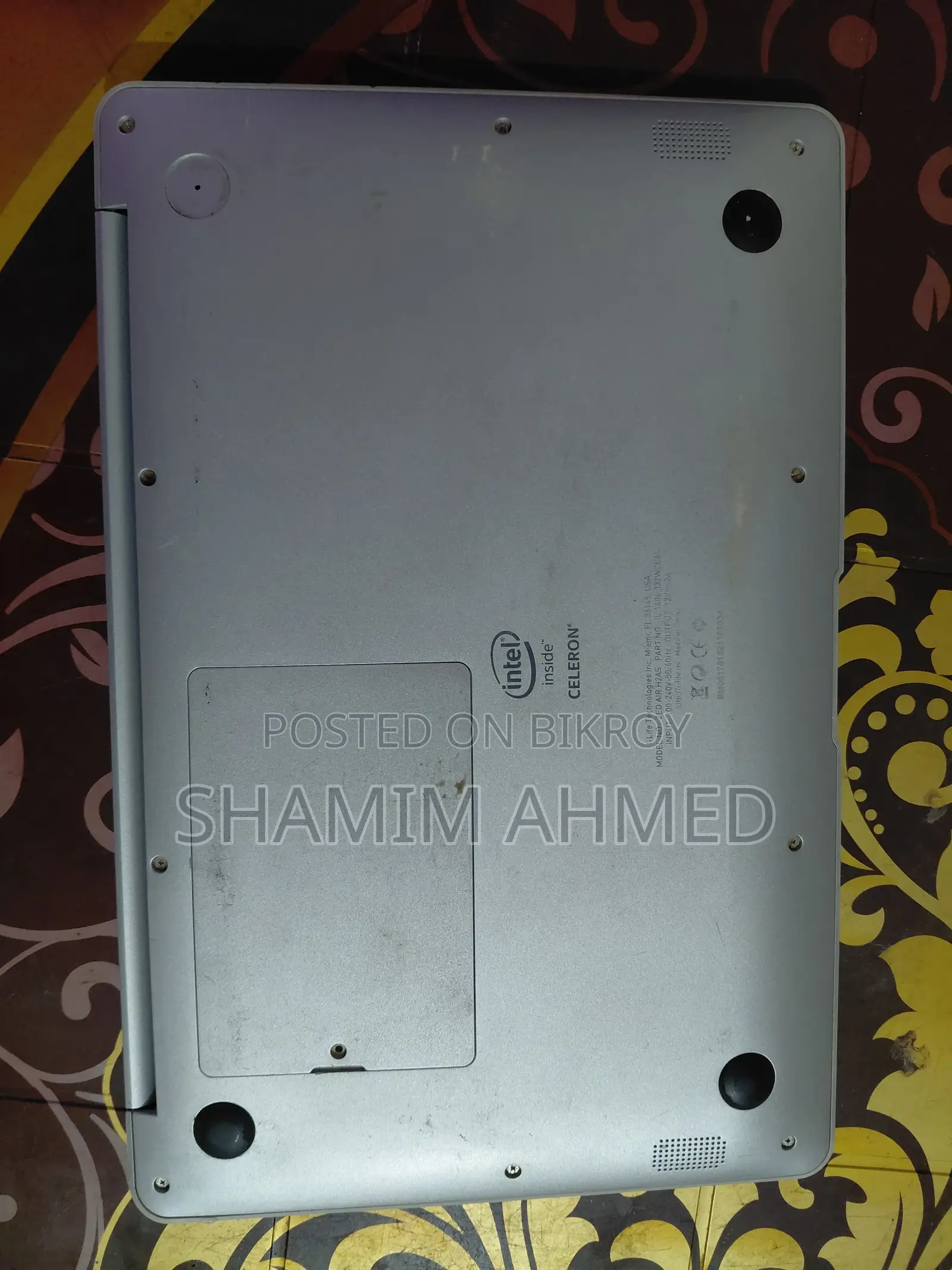 ল্যাপটপ ৪জিবি ইন্টেল কোর আই৩ এইচডিডি+এসএসডি ৫০০জিবি