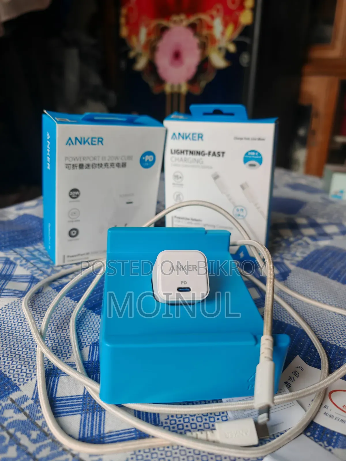 Anker 20w Charger and Lightning Cable for iPhone