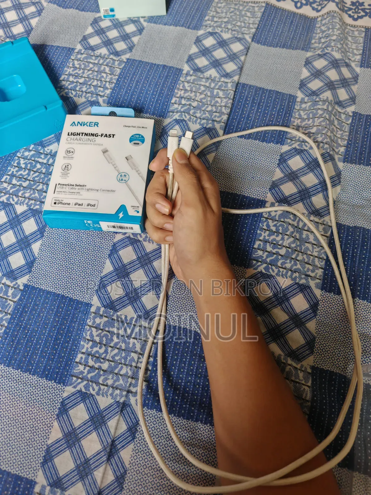 Anker 20w Charger and Lightning Cable for iPhone