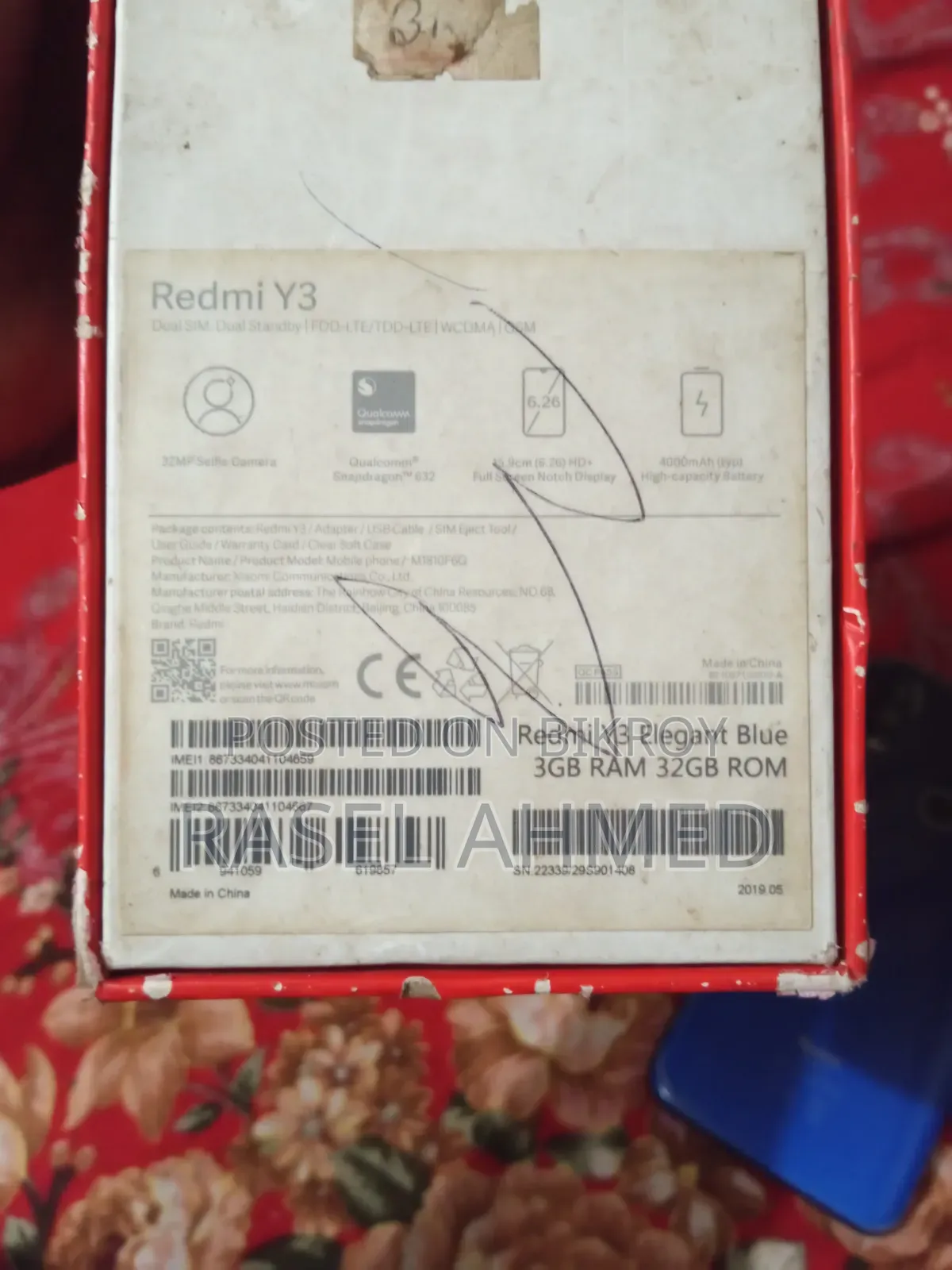 Xiaomi Redmi Y3 32 GB Blue
