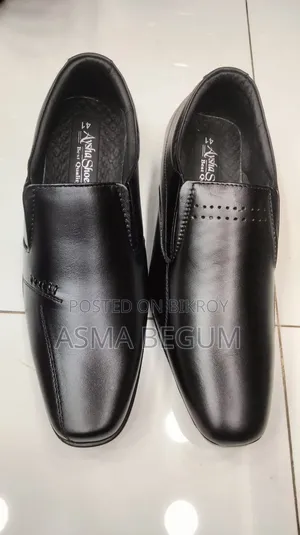 Men's Black Formal Shoe Slide