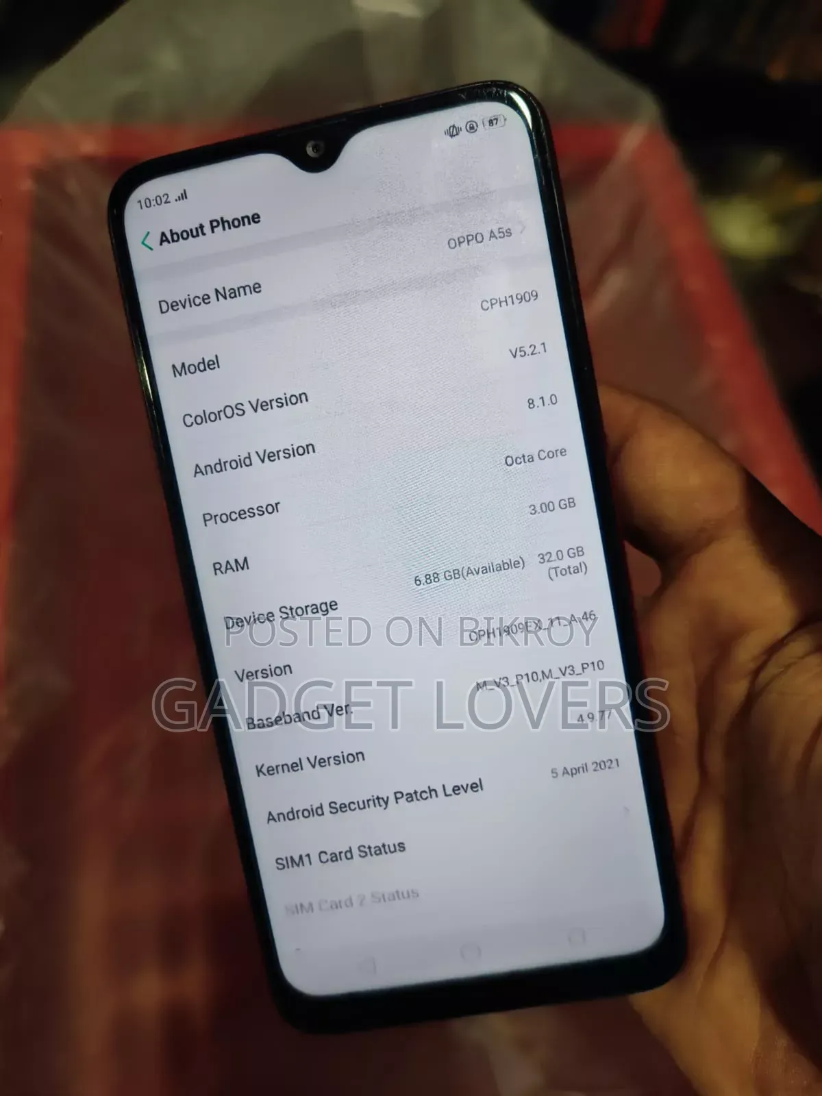 Oppo A5 32 GB Red