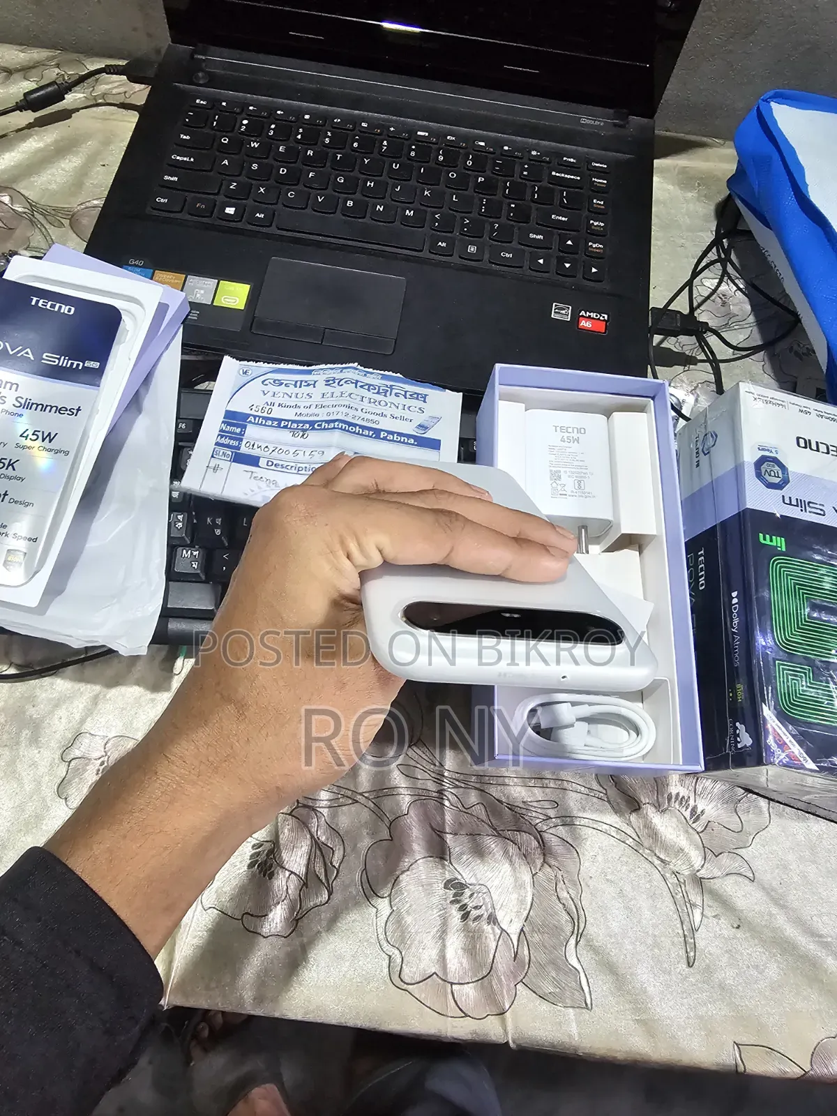 Tecno Pova Slim 5G 256 GB White