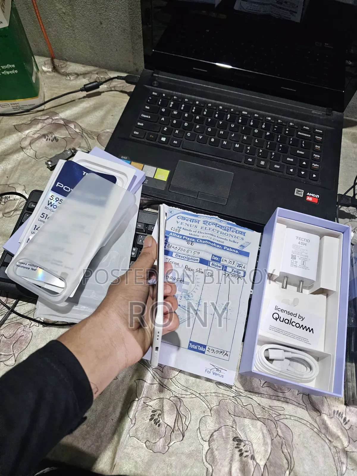 Tecno Pova Slim 5G 256 GB White