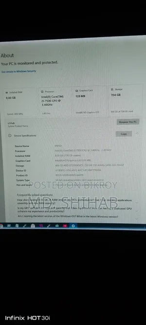 Laptop ASUS TUF Gaming A15 8GB Intel Core I5 SSD 256GB