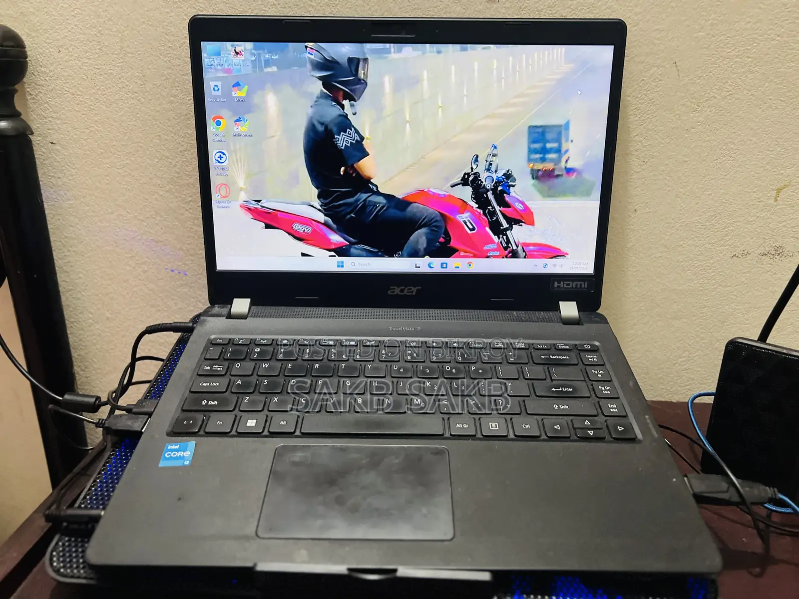 ল্যাপটপ Acer ৮জিবি ইন্টেল কোর i3 এইচডডি+এসএসডি ১২৮জিবি