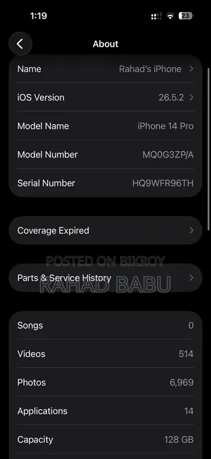 Apple iPhone 14 Pro 128 GB Purple