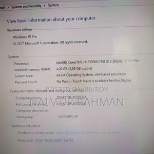 Laptop Toshiba Satellite C850 4GB Intel Core I3 SSD 320GB