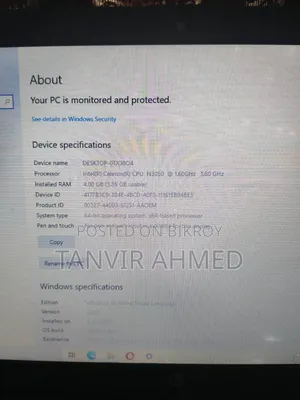Laptop HP 15 4GB Intel Celeron HDD 128GB