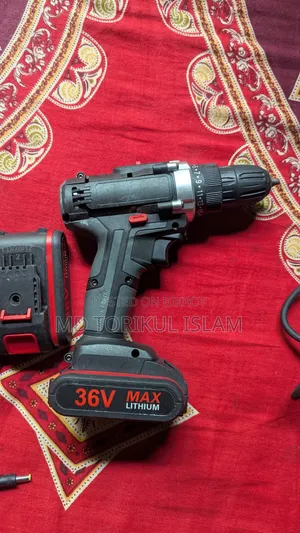 36V Cordless Lithium Drill Machine | 2 Battery + Charger | Excellent Condition