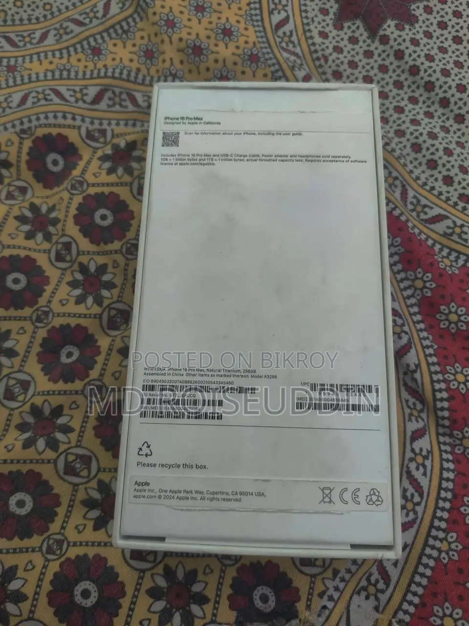 Apple iPhone 16 Pro Max 256 GB Silver