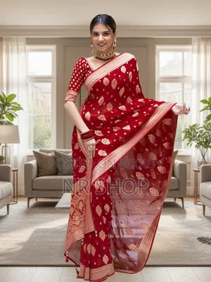 Premium Dupion Saree with Blouse Piece
