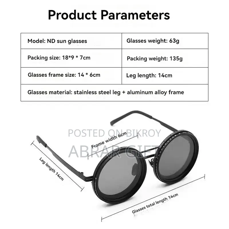 High Quality Adjustable Dimming Polarized Sunglasses