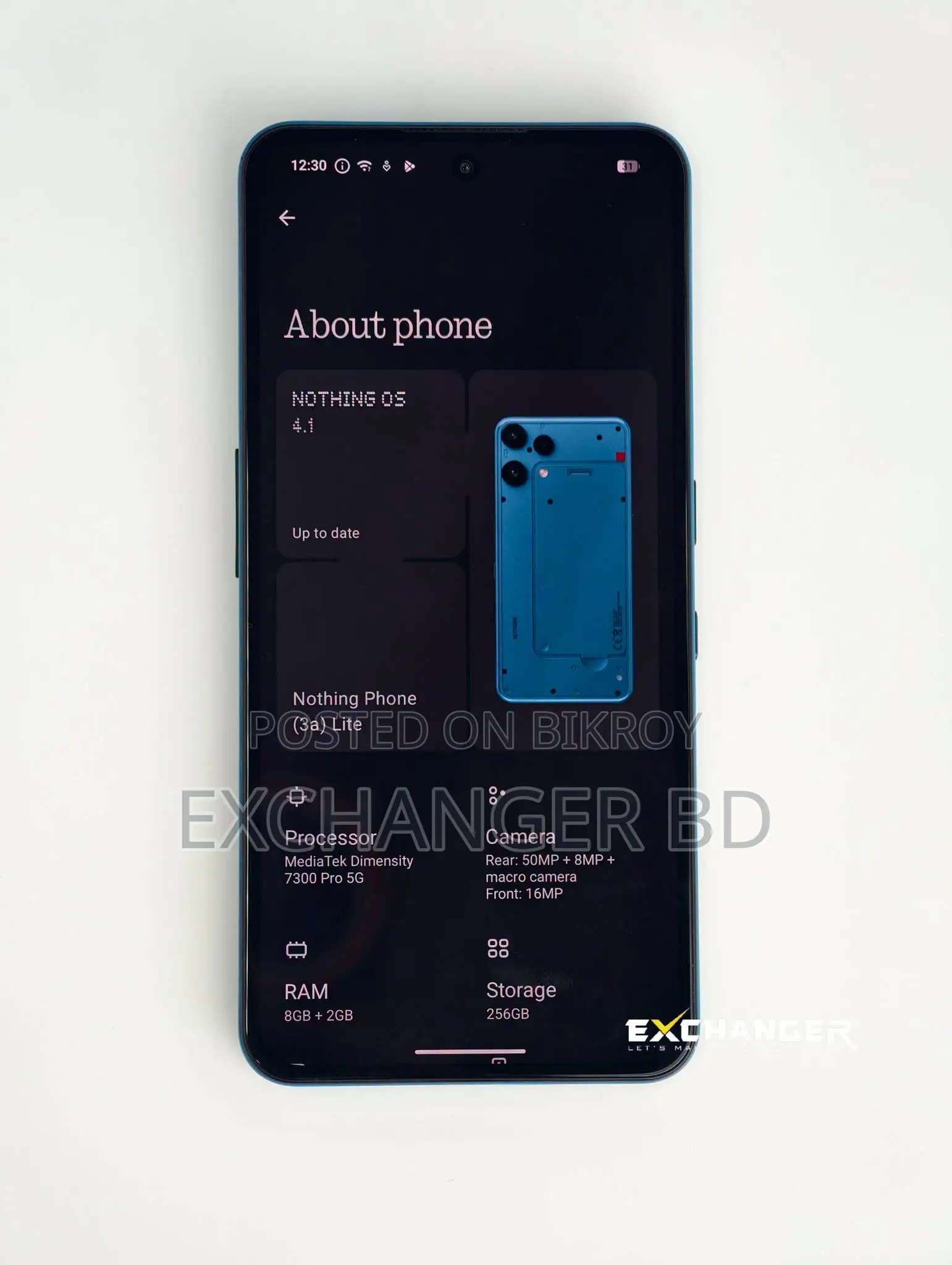 Nothing Phone 3a Lite 256 GB Blue
