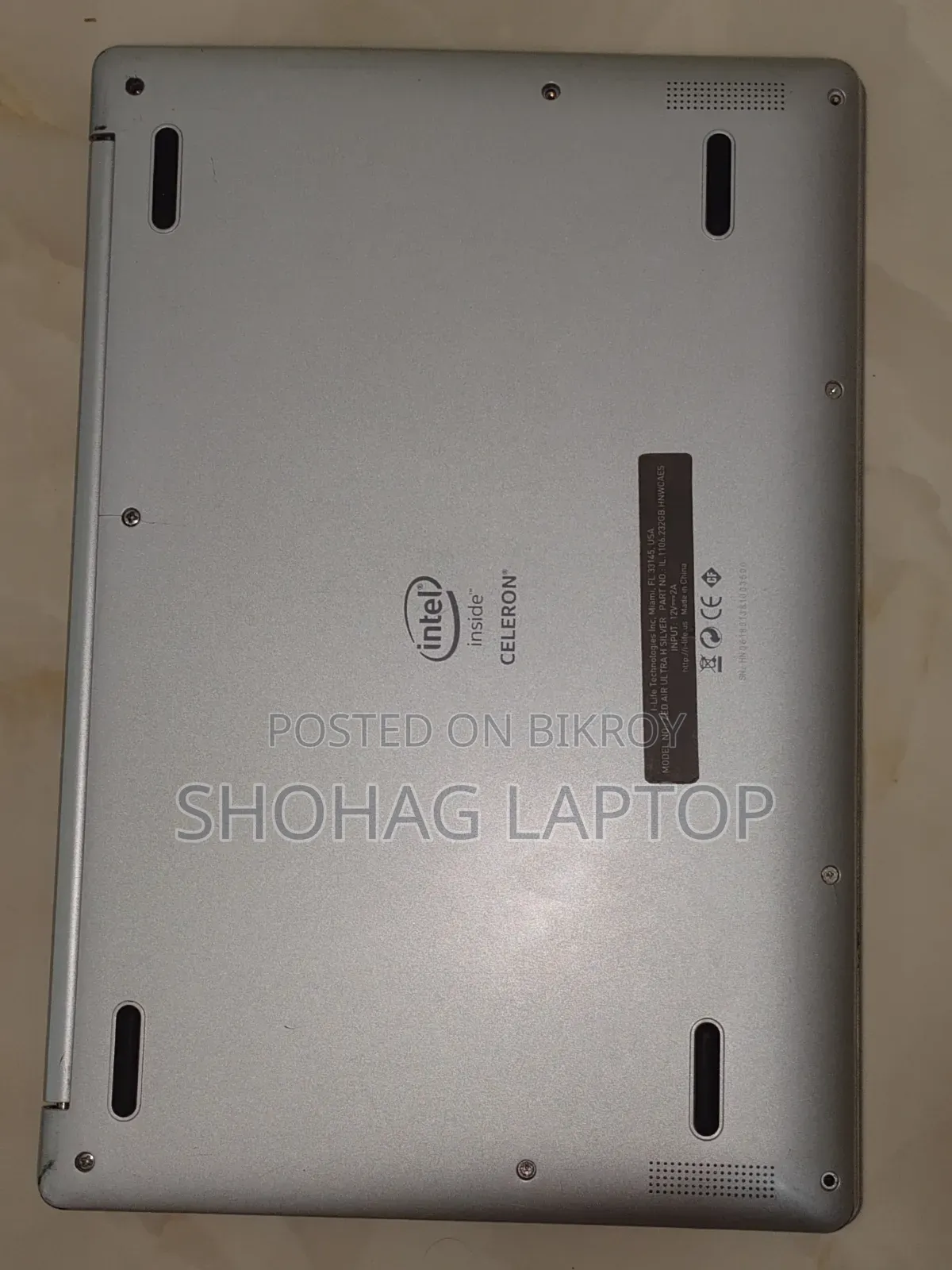 ল্যাপটপ আই-লাইফ জেডএয়ার প্রো ২জিবি ইন্টেল সেলেরন ইএমএমসি ৩২জিবি