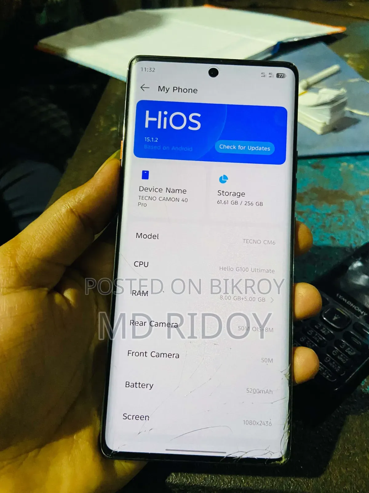 Tecno Camon 40 Pro 5G 256 GB White
