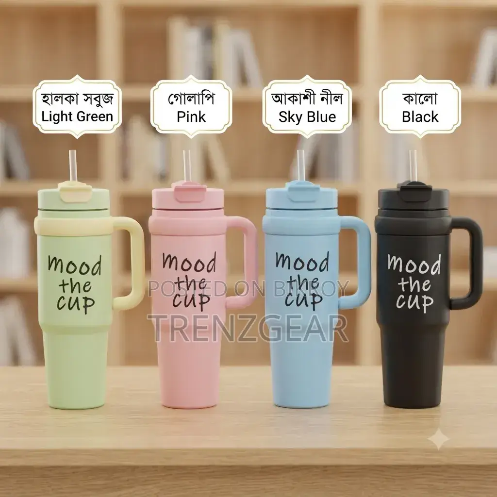 Original BingBa Cup 40oz “Mood the Cup” Insulated Tumbler – Brand New