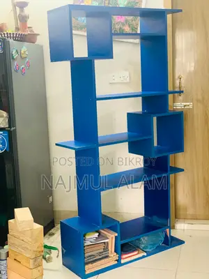 Blue Partex Multi-Purpose Bookshelf | Display Organizer | 67” ×35”