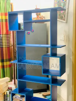 Blue Partex Multi-Purpose Bookshelf | Display Organizer | 67” ×35”