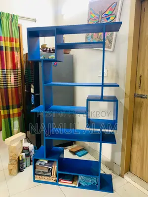 Blue Partex Multi-Purpose Bookshelf | Display Organizer | 67” ×35”