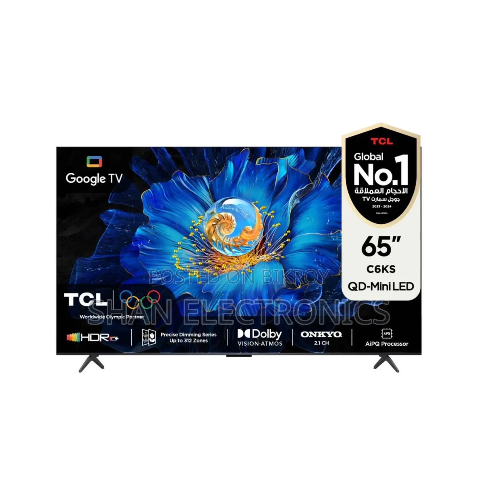 TCL 65c6ks 65" Uhd Qd Miniled Smart Google TV
