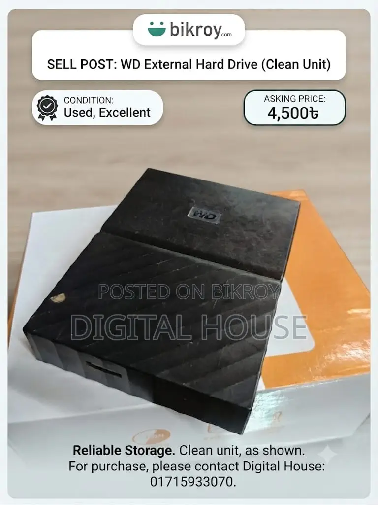 4TB Black My Passport Portable Western Digital HDD