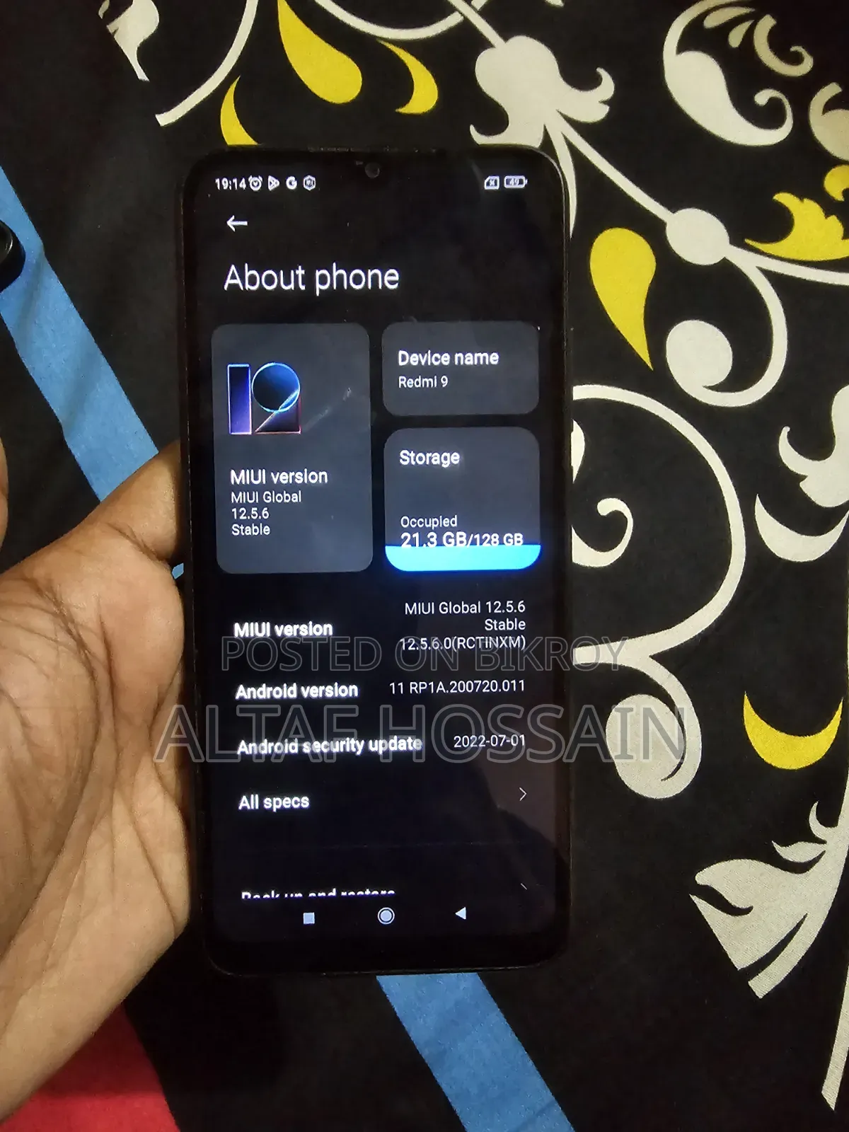 Xiaomi Redmi 9 128 GB Black