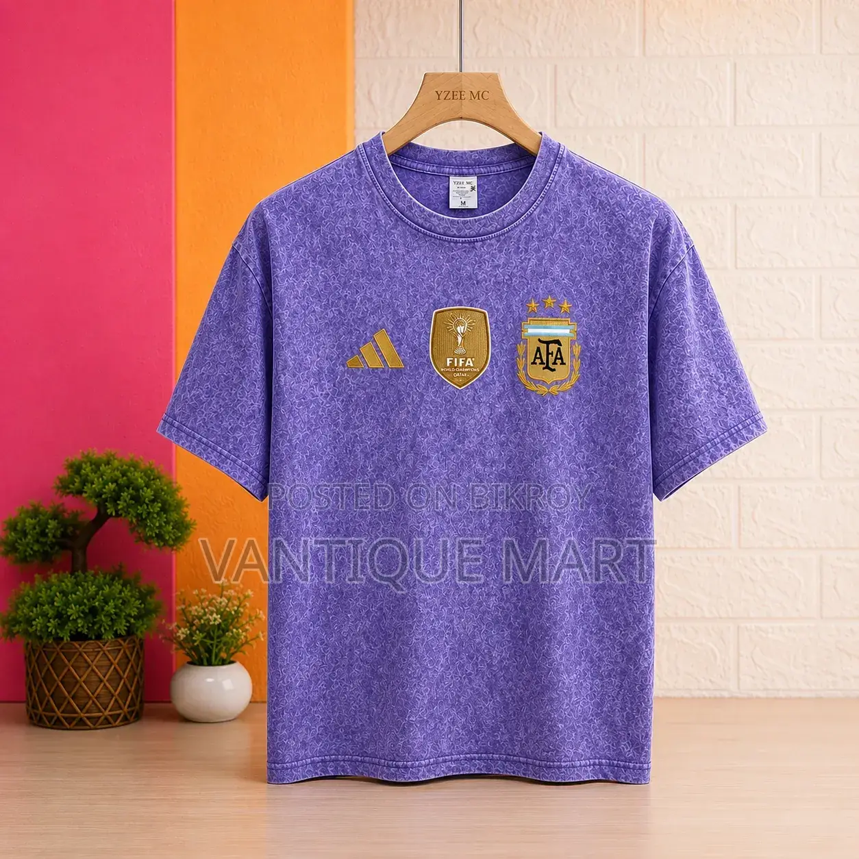 ACID WASH Drop Shoulder T-Shirt