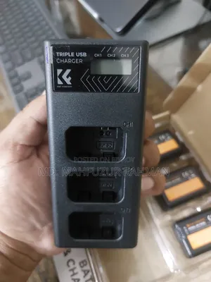 K F Concept Triple Charger ও ৩টি NP-FW50 Battery বিক্রি হবে