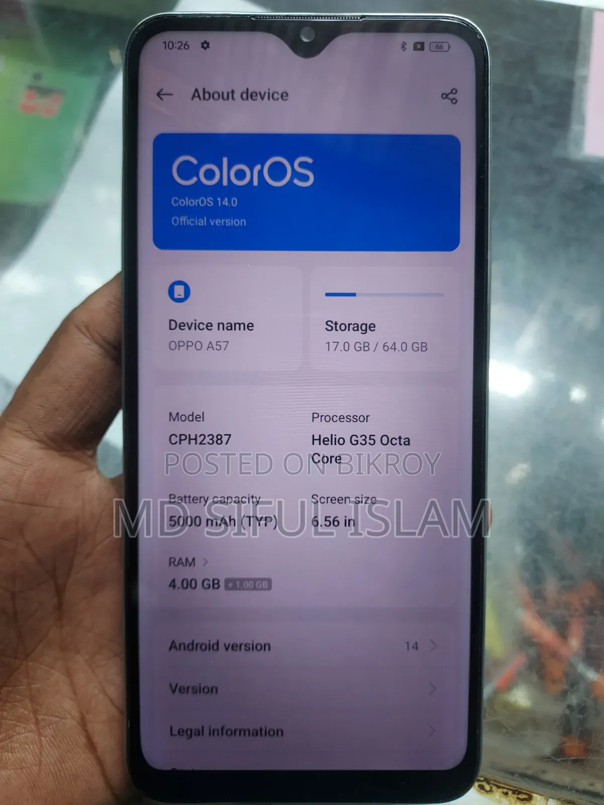 Oppo A57 64 GB Green