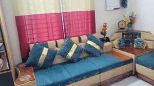 Premium L-Shape Wooden Sofa Set