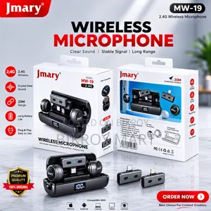 Jmary MW-19 Noise Cancellation Dual Wireless Microphone