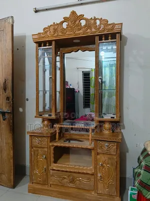 চিটাগং সেগুন কাঠের ড্রেসিং টেবিল
